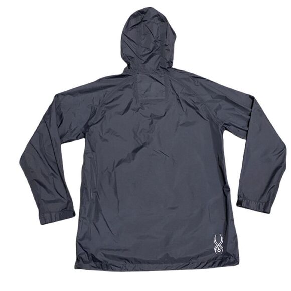 Spyder Black Hooded Full-zip Lightweight Jacket Size Medium NWOT - Picture 2 of 8